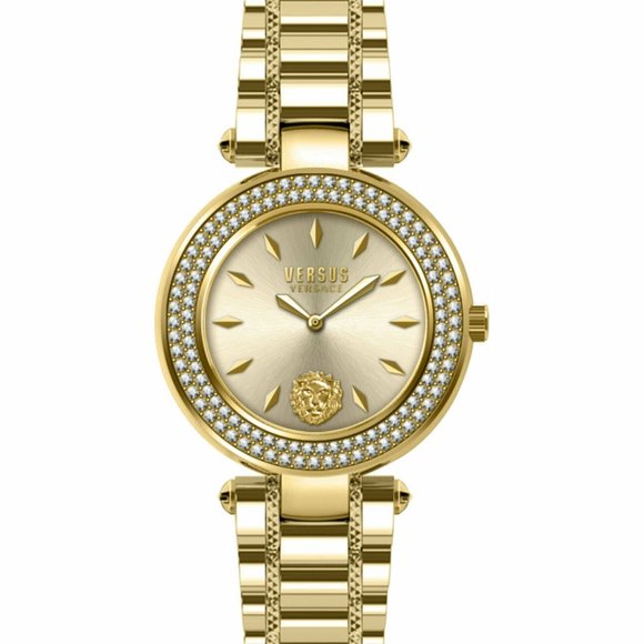 Versace Triple Gold Versus Ladies Watch! New w/ box